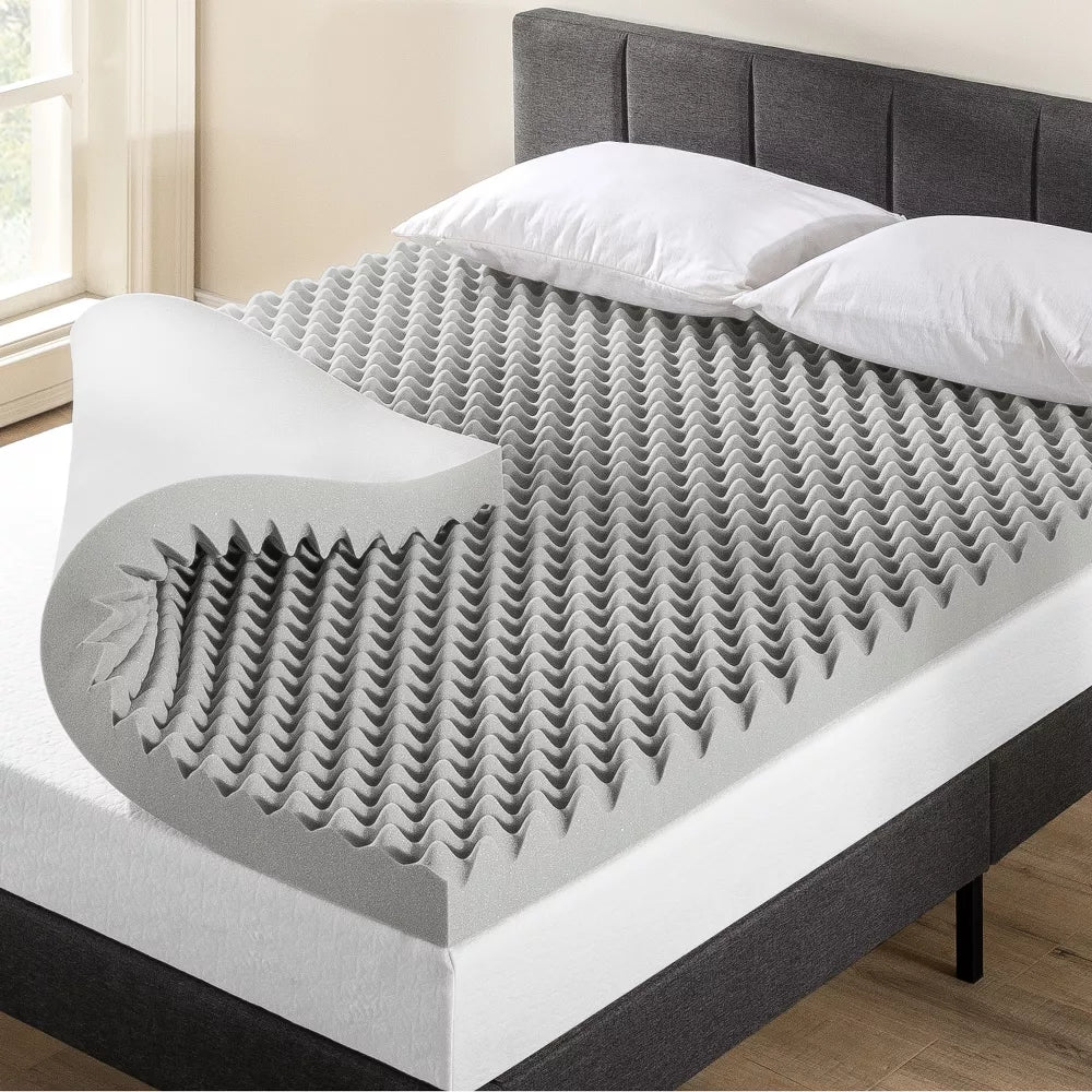 Graphite Infused Memory Foam Mattress Topper Bamboo Cover 8cm - The Grand Bazaar of Australia