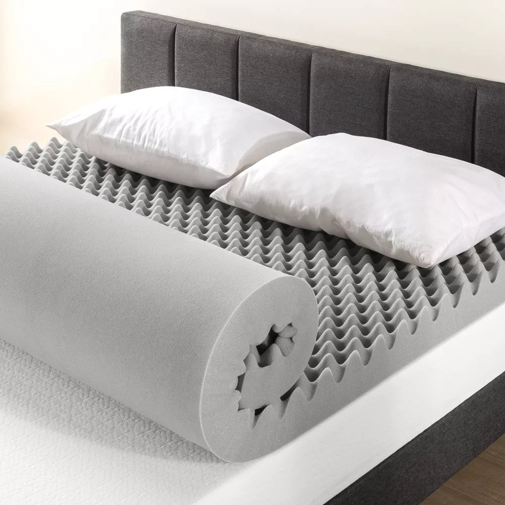 Graphite Infused Memory Foam Mattress Topper Bamboo Cover 8cm - The Grand Bazaar of Australia