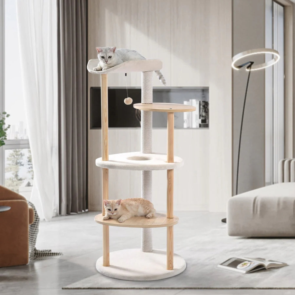 Cat Tree House Plush Condo Scratching Posts for Cat Kitten Climbing Tree Toy Activity - The Grand Bazaar of Australia