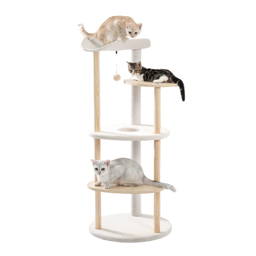 Cat Tree House Plush Condo Scratching Posts for Cat Kitten Climbing Tree Toy Activity - The Grand Bazaar of Australia