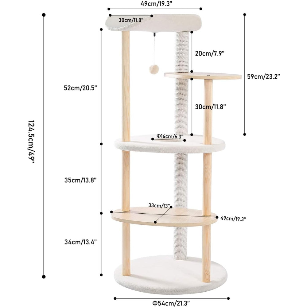Cat Tree House Plush Condo Scratching Posts for Cat Kitten Climbing Tree Toy Activity - The Grand Bazaar of Australia