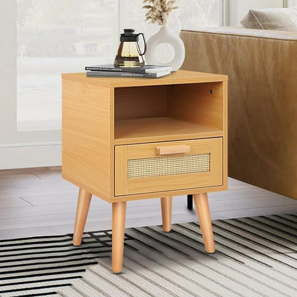 Bedside Table Nightstand Side Storage Cabinet Scandinavian - The Grand Bazaar of Australia