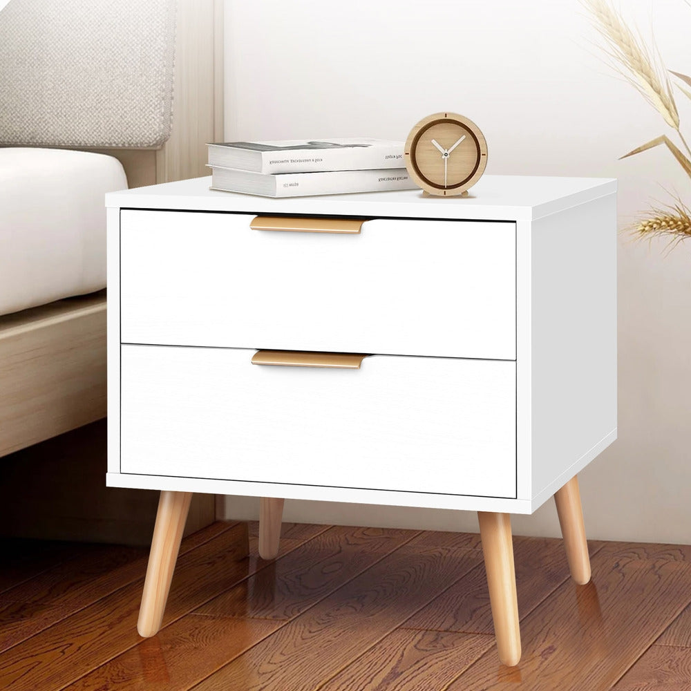 Bedside Table Nightstand Side Storage Cabinet Scandinavian - The Grand Bazaar of Australia