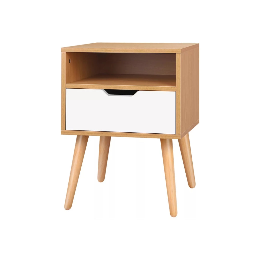 Bedside Table Nightstand Side Storage Cabinet Scandinavian - The Grand Bazaar of Australia