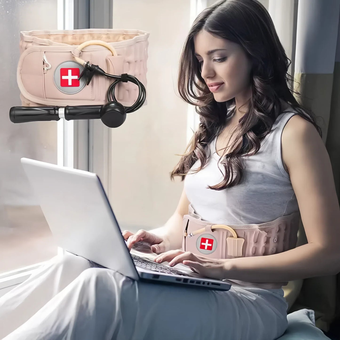 Premium Lumbar Traction Belt for Ultimate Back Pain Relief - The Grand Bazaar of Australia