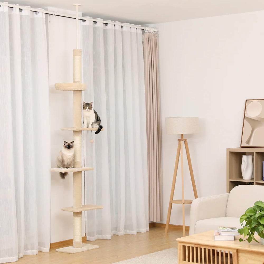 Cat Tree Condo Scratching Post Floor to Ceiling - The Grand Bazaar of Australia