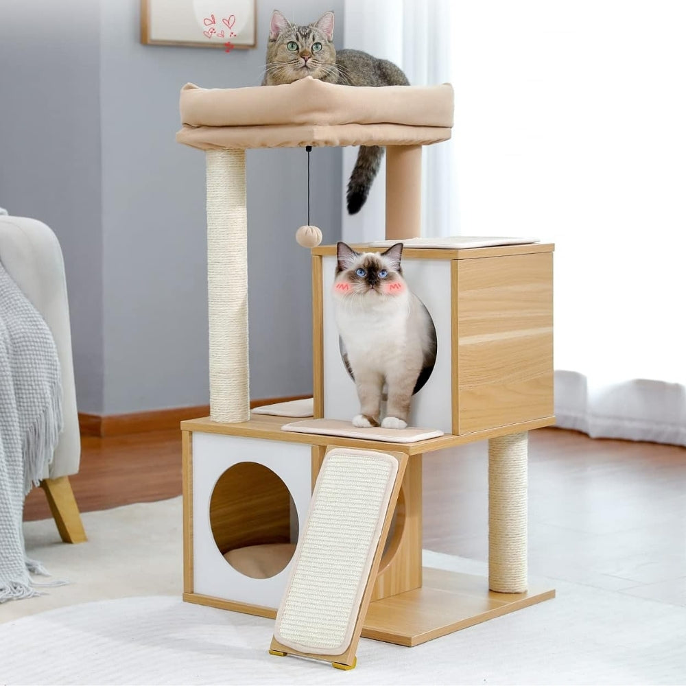 Cat Tree House Condo Cat’s Activity Center with Double Condo - The Grand Bazaar of Australia