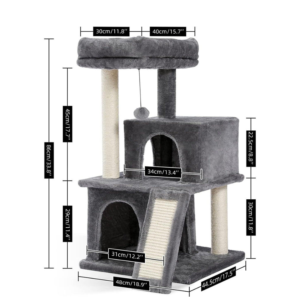 Cat Tree House Condo Cat’s Activity Center with Double Condo - The Grand Bazaar of Australia