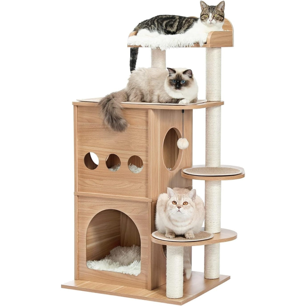 Cat Tree House Condo Cat’s Activity Center with Double Condo - The Grand Bazaar of Australia