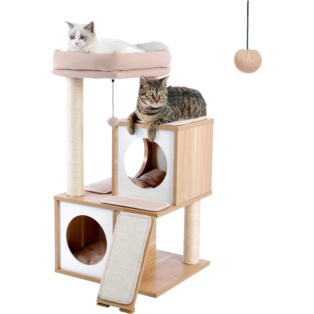 Cat Tree House Condo Cat’s Activity Center with Double Condo - The Grand Bazaar of Australia