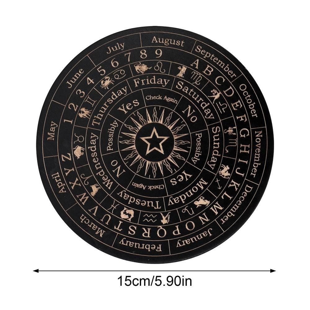 Wooden Moon and Star Pendulum Board for Metaphysical Healing and Divination - The Grand Bazaar of Australia