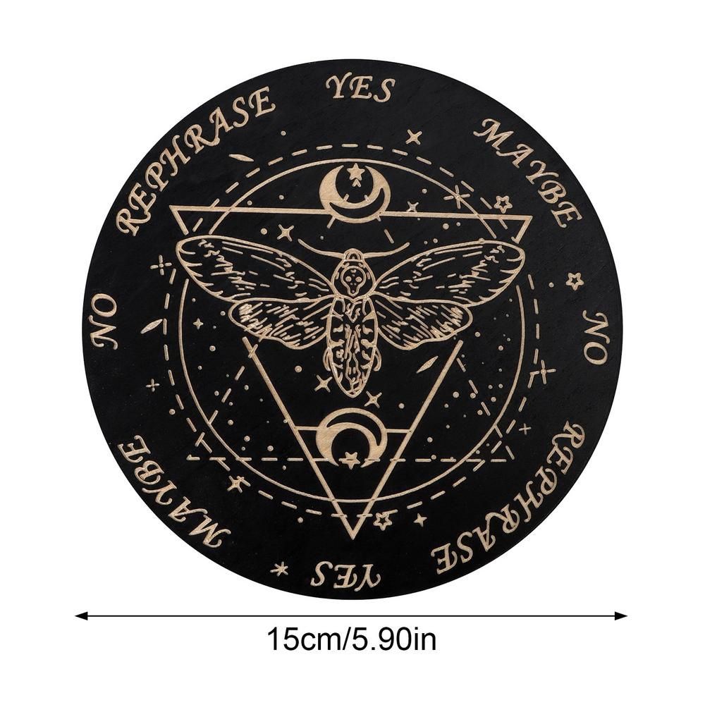 Wooden Moon and Star Pendulum Board for Metaphysical Healing and Divination - The Grand Bazaar of Australia