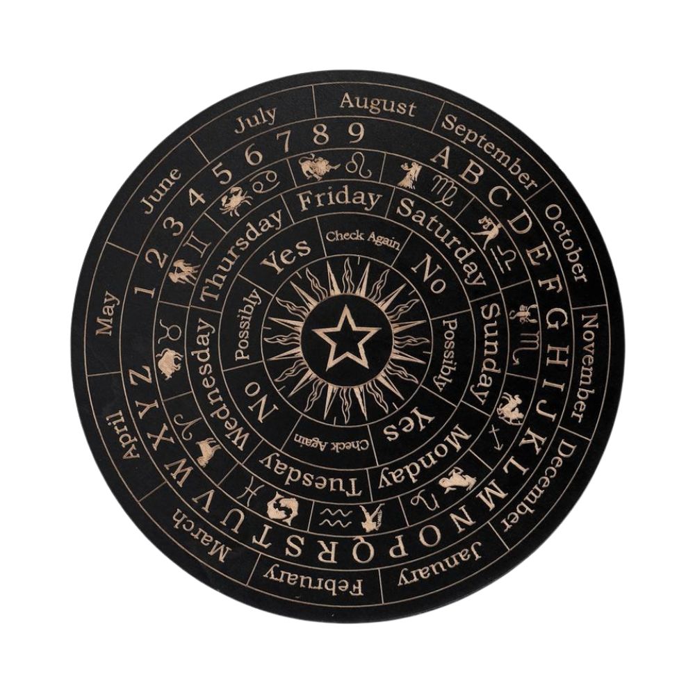Wooden Moon and Star Pendulum Board for Metaphysical Healing and Divination - The Grand Bazaar of Australia