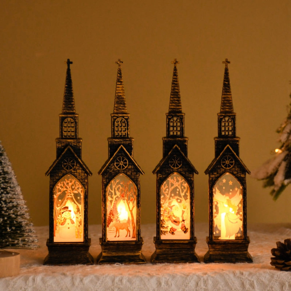 Christmas LED Night Light Lantern Lamp Table - The Grand Bazaar of Australia