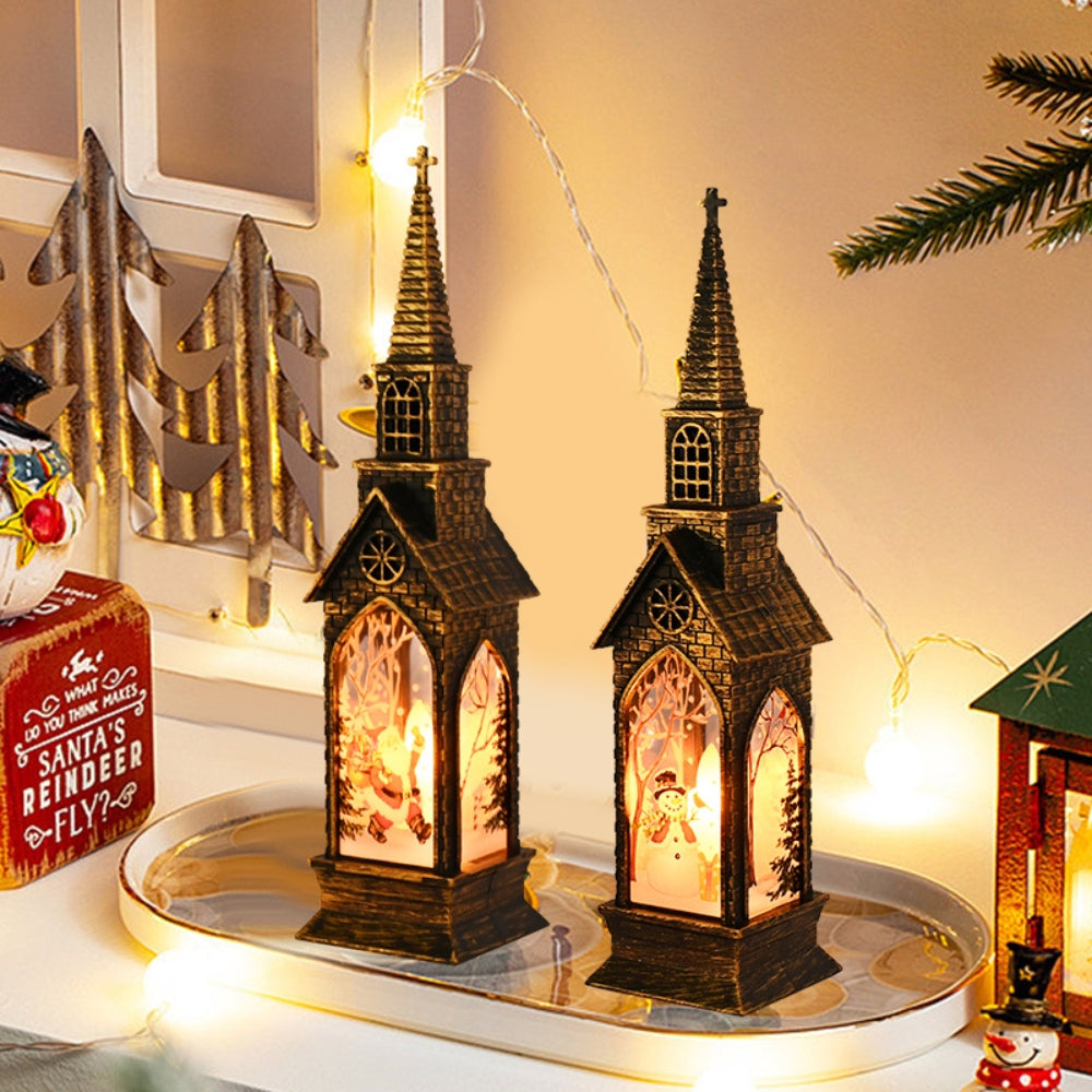 Christmas LED Night Light Lantern Lamp Table - The Grand Bazaar of Australia