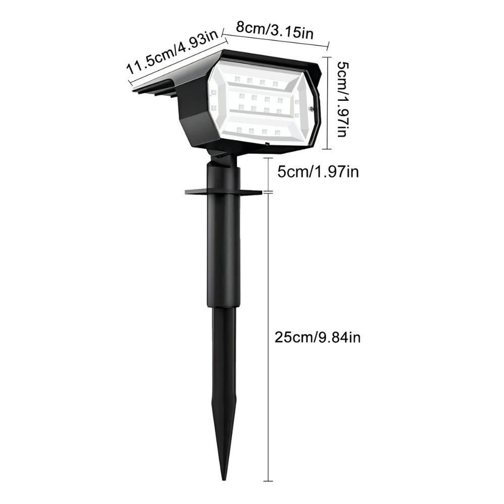 20LED Colorful Solar Landscape Spotlights Wireless Waterproof - The Grand Bazaar of Australia
