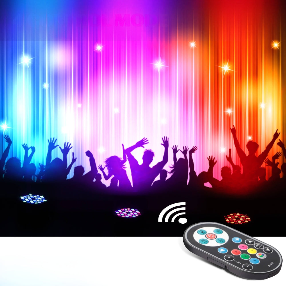 LED Par Light RGBW DMX Stage Flat Par Lighting Effect - The Grand Bazaar of Australia