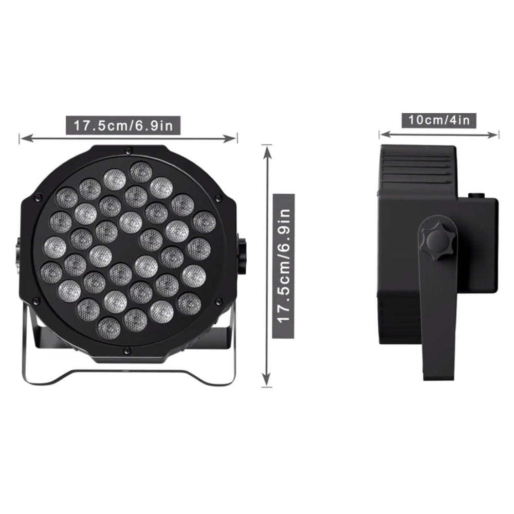 LED Par Light RGBW DMX Stage Flat Par Lighting Effect - The Grand Bazaar of Australia