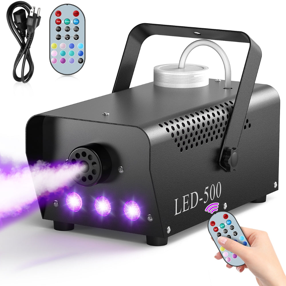 500W Fogger Stage RGB LED Effect DJ Smoke Machine Disco Wedding Fogger Machine Stage lights - The Grand Bazaar of Australia
