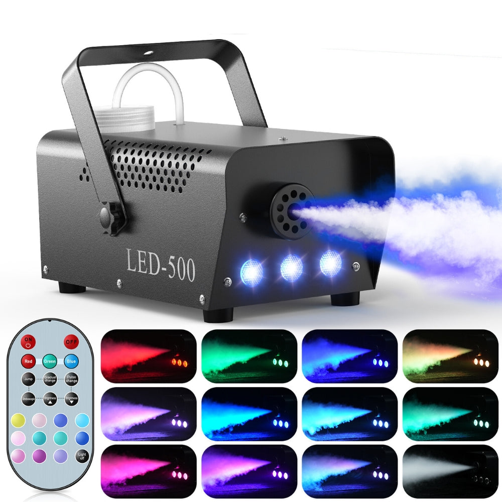 500W Fogger Stage RGB LED Effect DJ Smoke Machine Disco Wedding Fogger Machine Stage lights - The Grand Bazaar of Australia