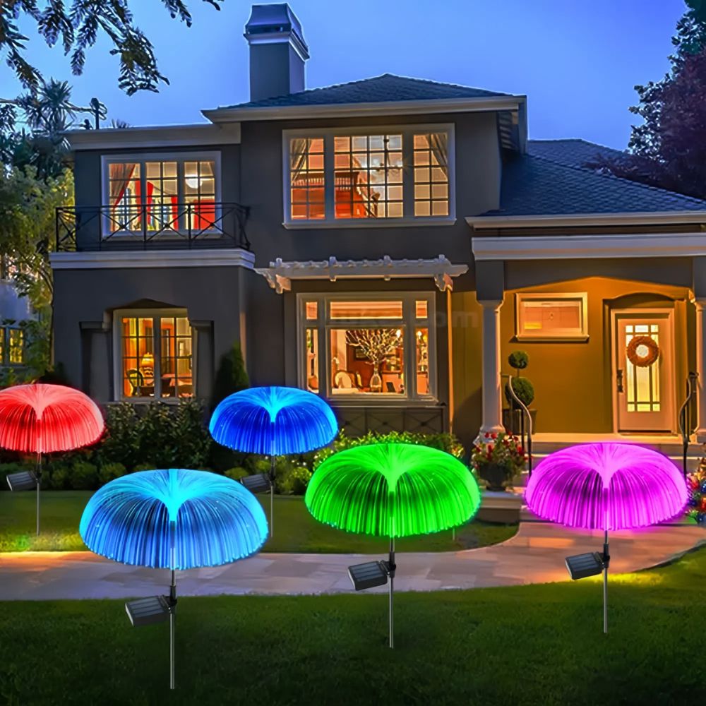 7 Color Solar Jellyfish Lights for Outdoor Walkways and Gardens - The Grand Bazaar of Australia