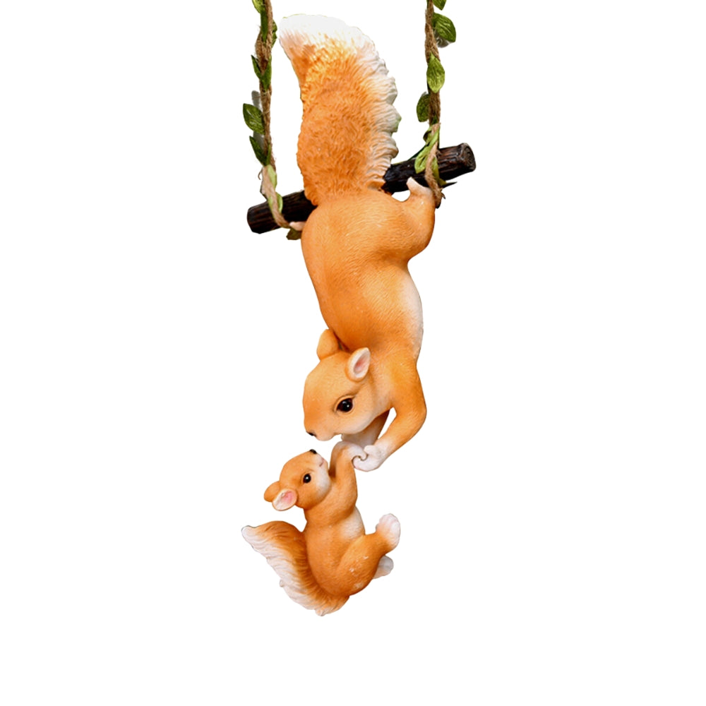 Creative Climbing Rope Squirrel Figurine Perfect for Garden and Outdoor Decoration - The Grand Bazaar of Australia