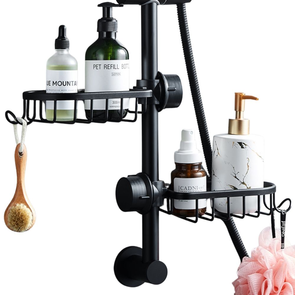 Adjustable Aluminum Shower Rack for Organized Bathroom Storage - The Grand Bazaar of Australia