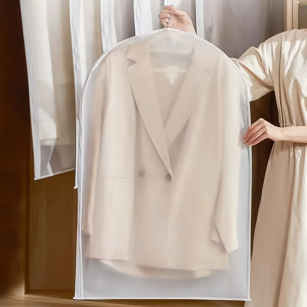 Transparent Hanging Dust Cover for Clothes Zippered Wedding Dress & Suit Storage Bag - The Grand Bazaar of Australia
