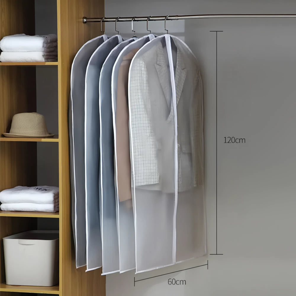 Transparent Hanging Dust Cover for Clothes Zippered Wedding Dress & Suit Storage Bag - The Grand Bazaar of Australia