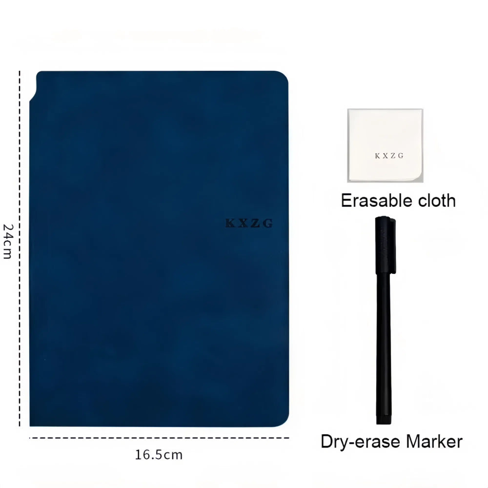Reusable Whiteboard Notebook Set with Pen, Cloth, and Planner - The Grand Bazaar of Australia