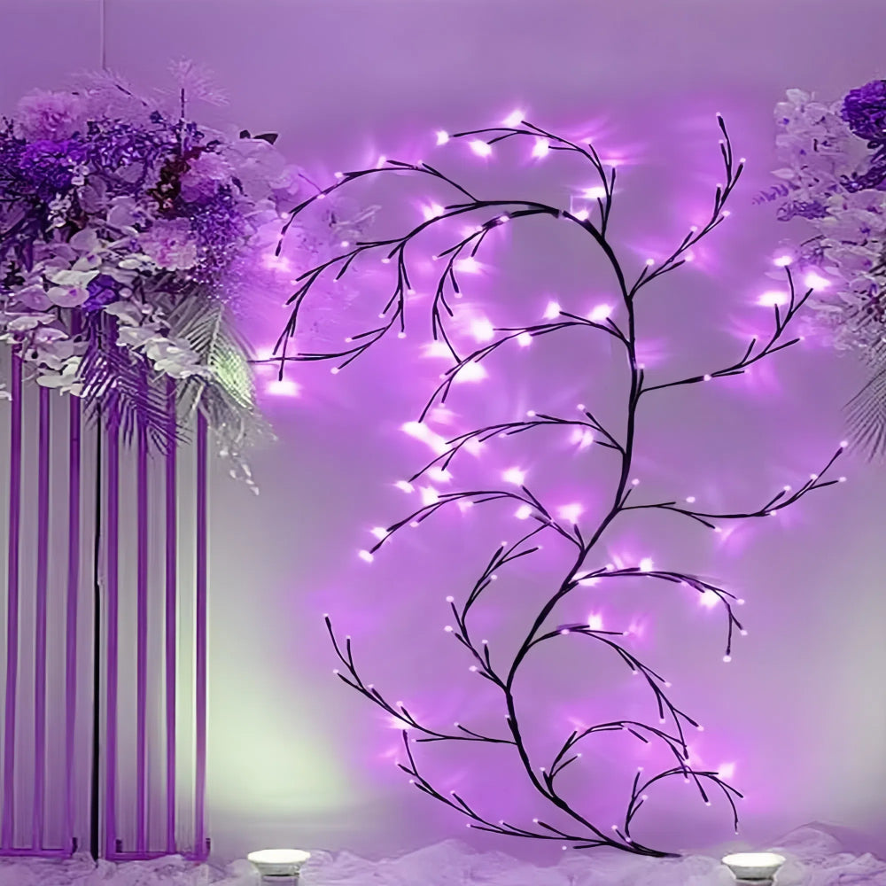 96 LED Willow Vine Lights Bendable Birch Tree 8 Modes - The Grand Bazaar of Australia