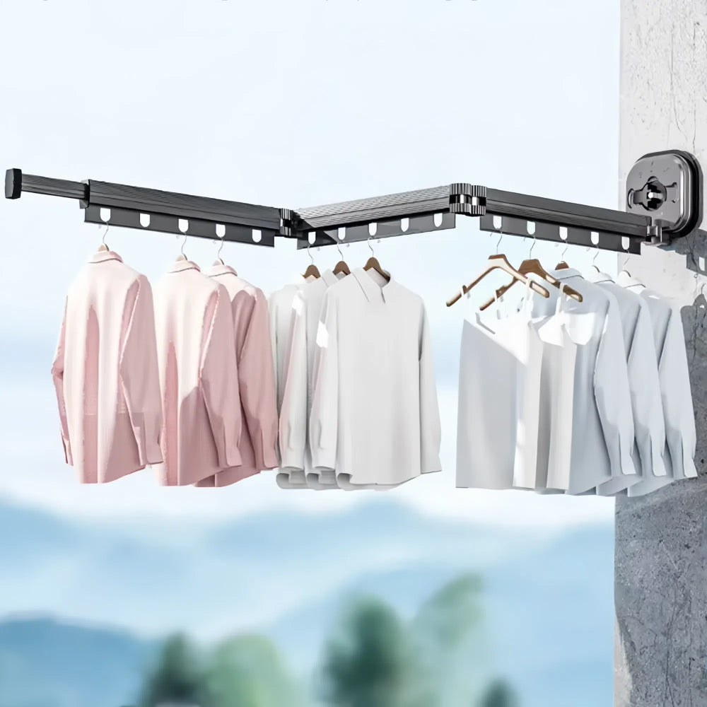 Wall-Mounted Retractable Laundry Drying Rack - The Grand Bazaar of Australia
