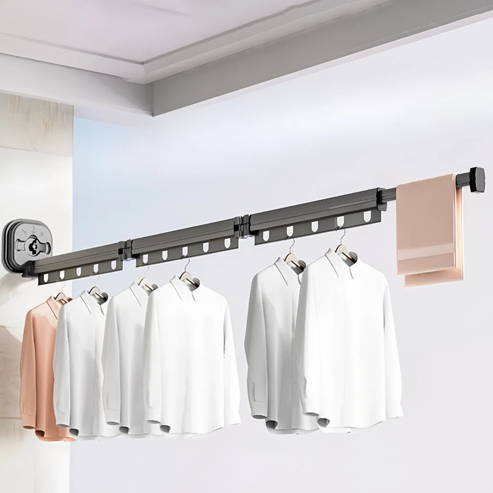 Wall-Mounted Retractable Laundry Drying Rack - The Grand Bazaar of Australia