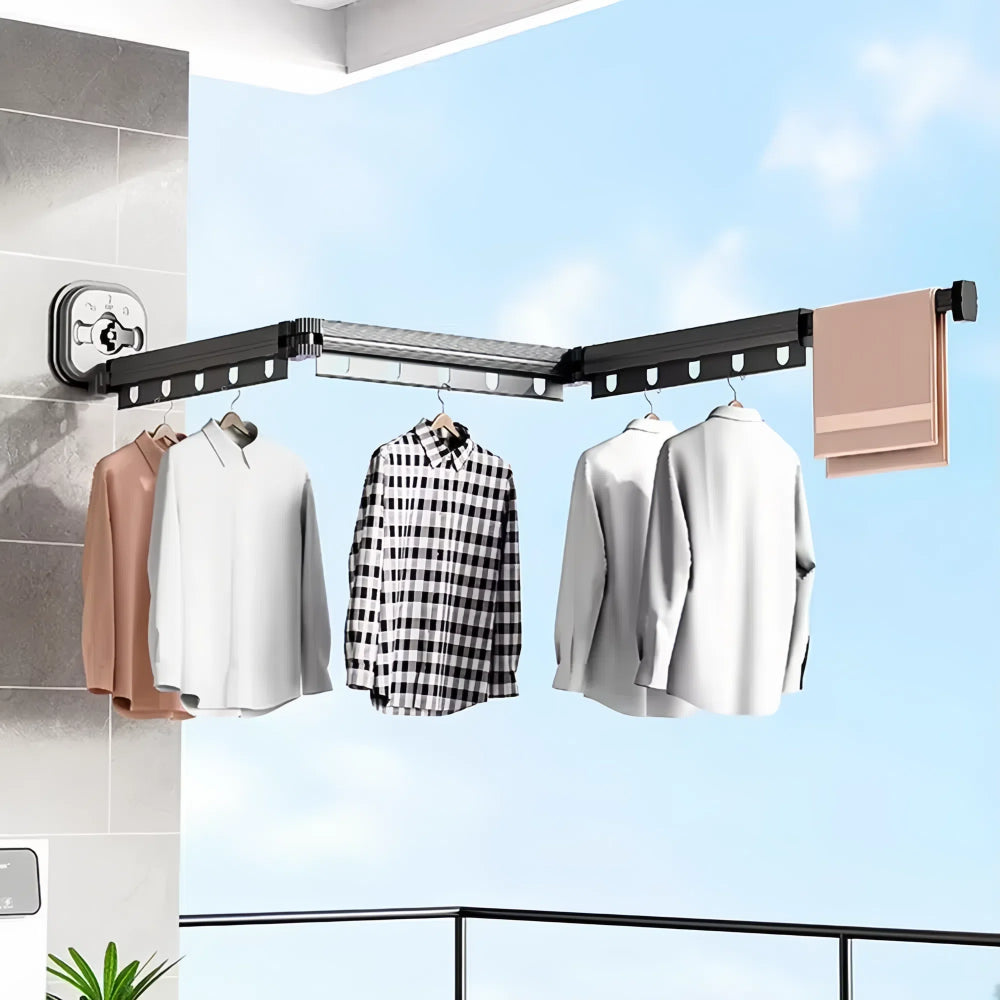 Wall-Mounted Retractable Laundry Drying Rack - The Grand Bazaar of Australia