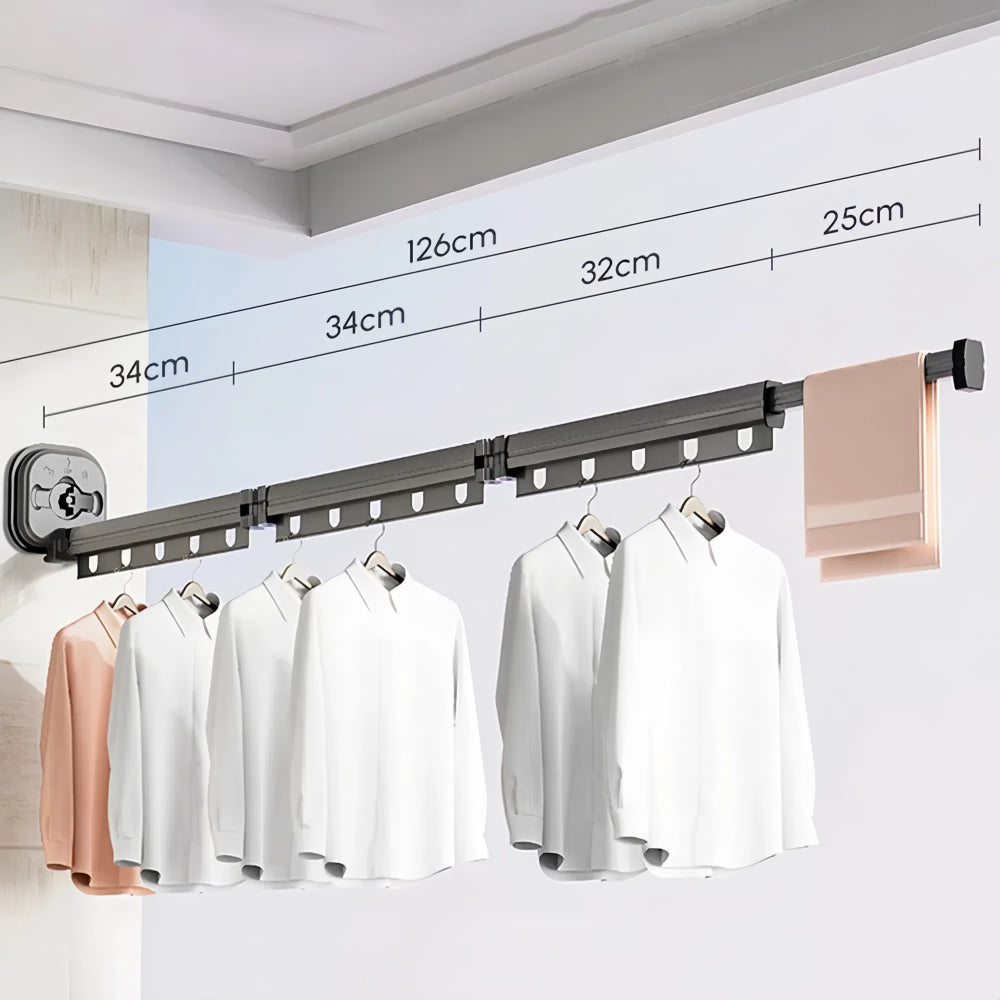 Wall-Mounted Retractable Laundry Drying Rack - The Grand Bazaar of Australia