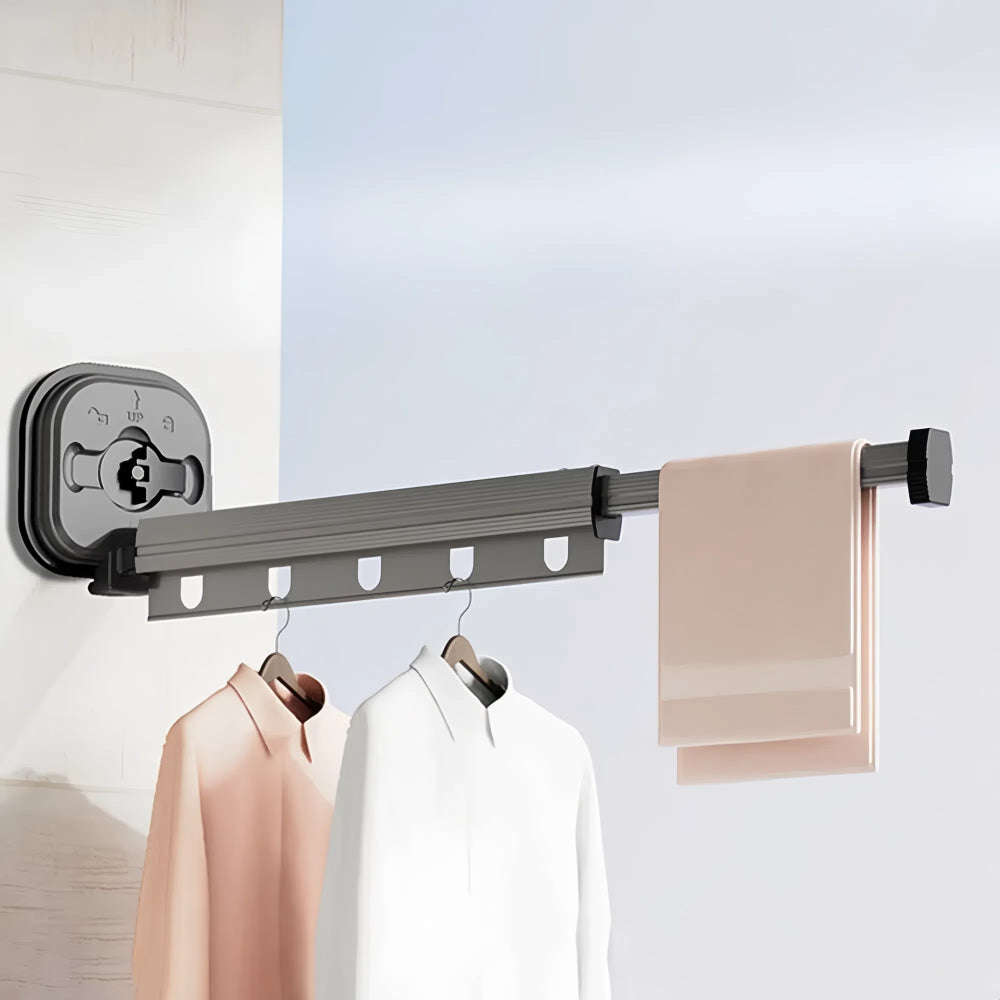 Wall-Mounted Retractable Laundry Drying Rack - The Grand Bazaar of Australia