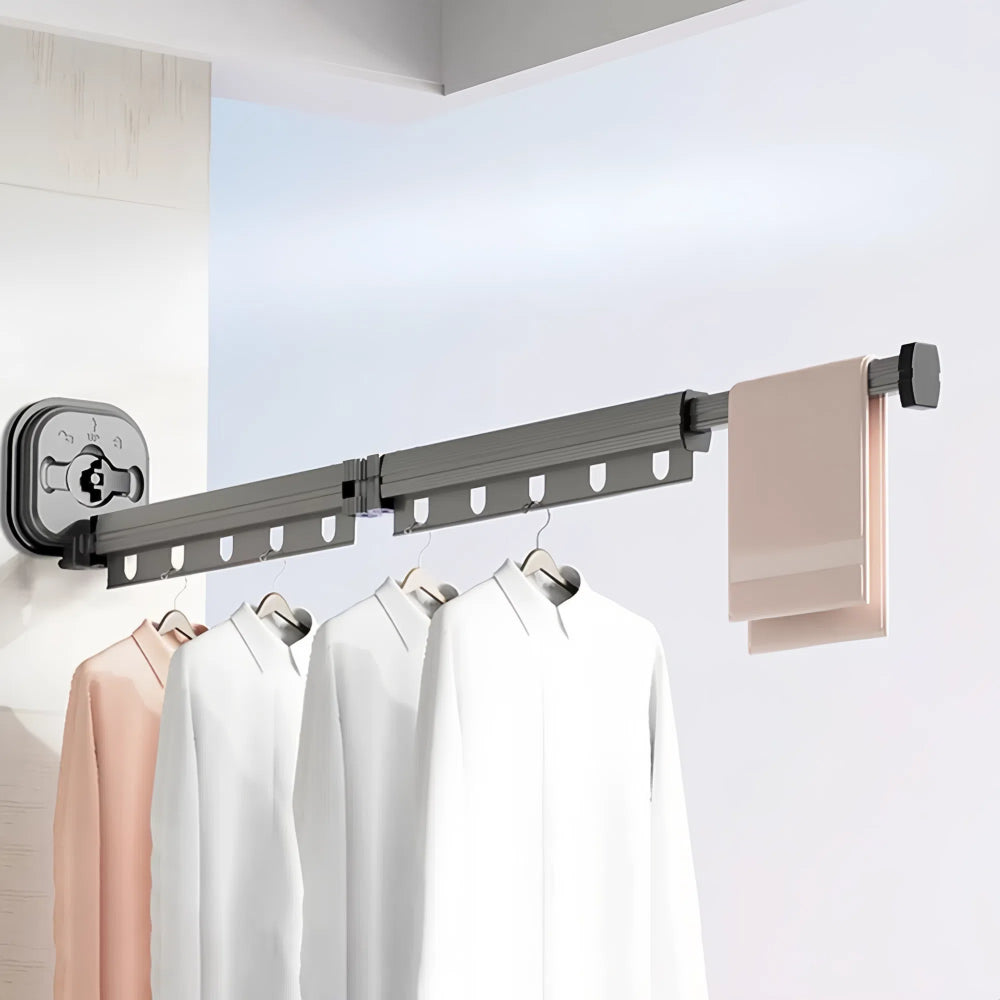 Wall-Mounted Retractable Laundry Drying Rack - The Grand Bazaar of Australia