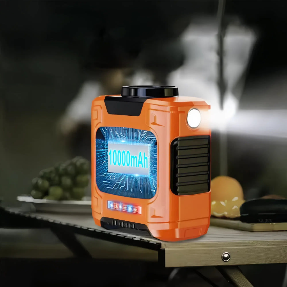 10,000mAh Outdoor Waist Fan and Power Bank Convenient Portable Neck Fan - The Grand Bazaar of Australia