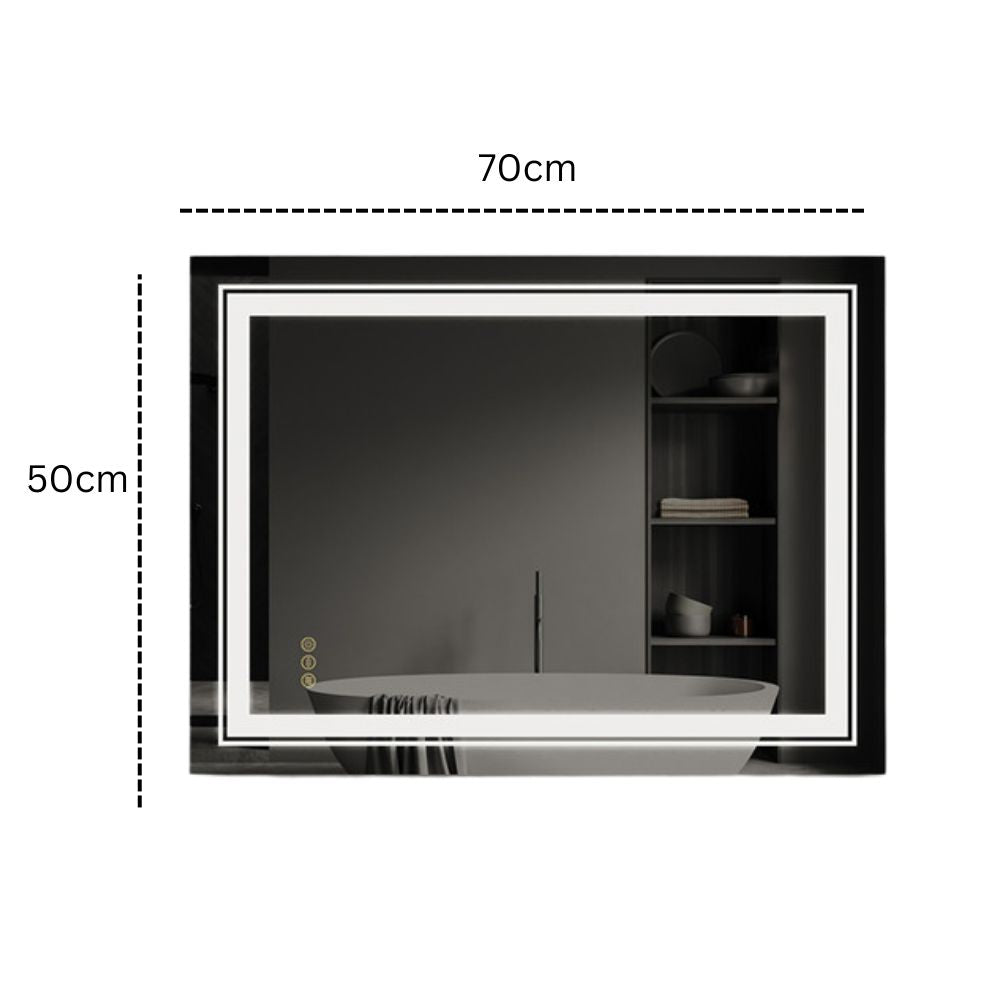 Dual-Light LED Makeup Mirror Crystal Clear & Flicker-Free - The Grand Bazaar of Australia