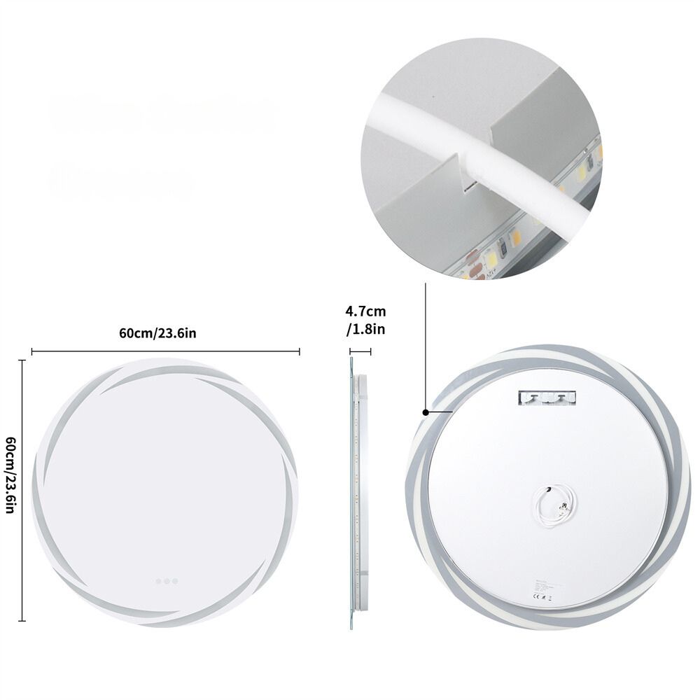 Backlit LED Bathroom Wall Mirror with Defogger - The Grand Bazaar of Australia