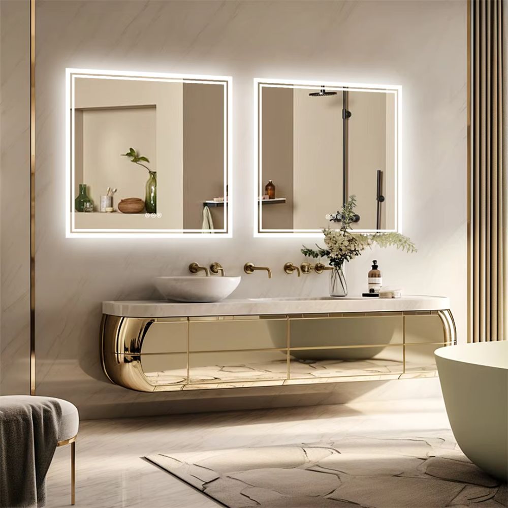 Square LED Wall Mounted Bathroom Mirror - The Grand Bazaar of Australia
