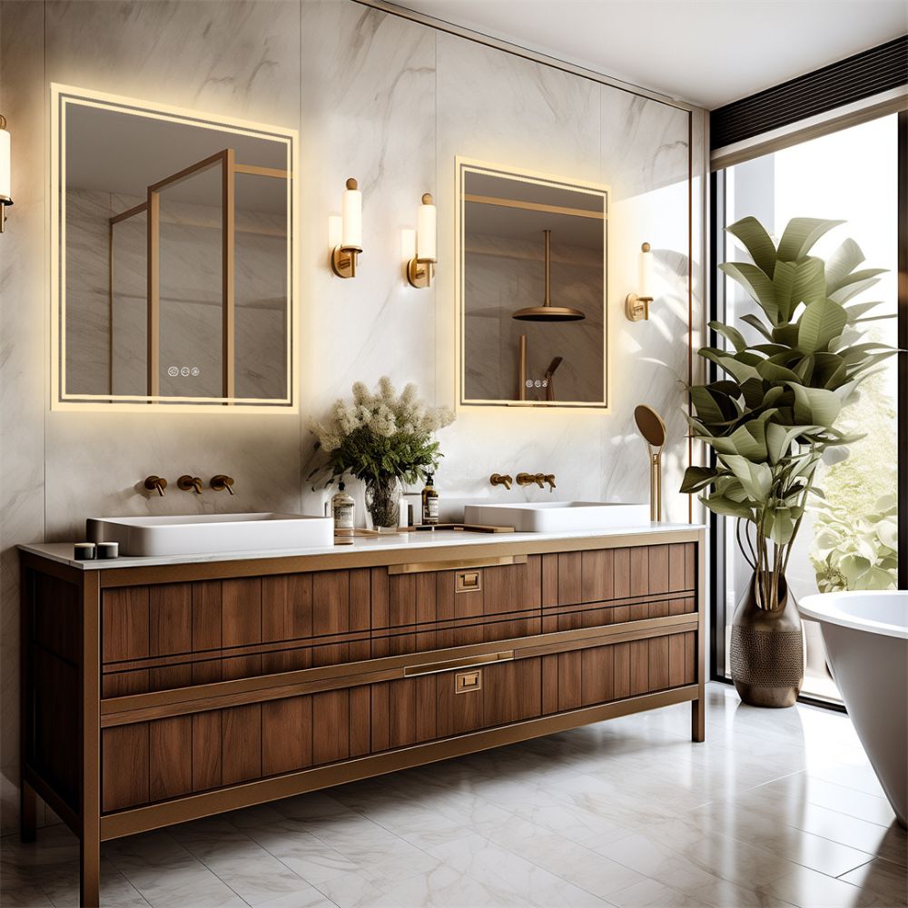 Square LED Wall Mounted Bathroom Mirror - The Grand Bazaar of Australia