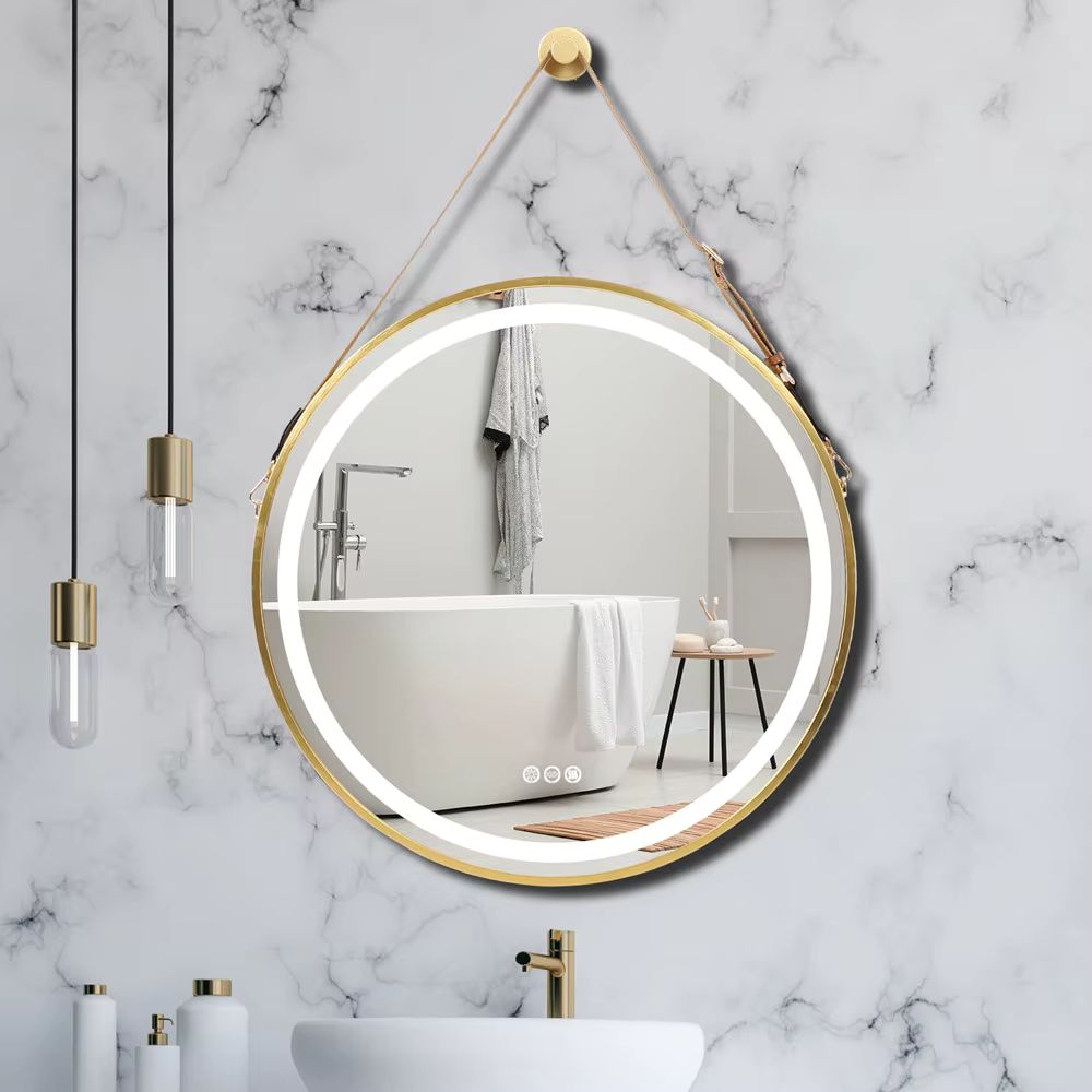 Stylish 32 LED Bathroom Mirror with Touch Sensor and Detachable Rope - The Grand Bazaar of Australia