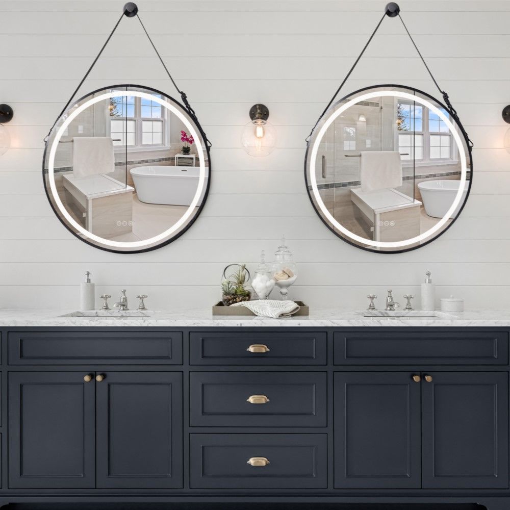 Stylish 32 LED Bathroom Mirror with Touch Sensor and Detachable Rope - The Grand Bazaar of Australia