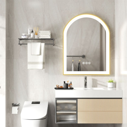 Arch Framed LED Bathroom Mirror with Demister - The Grand Bazaar of Australia
