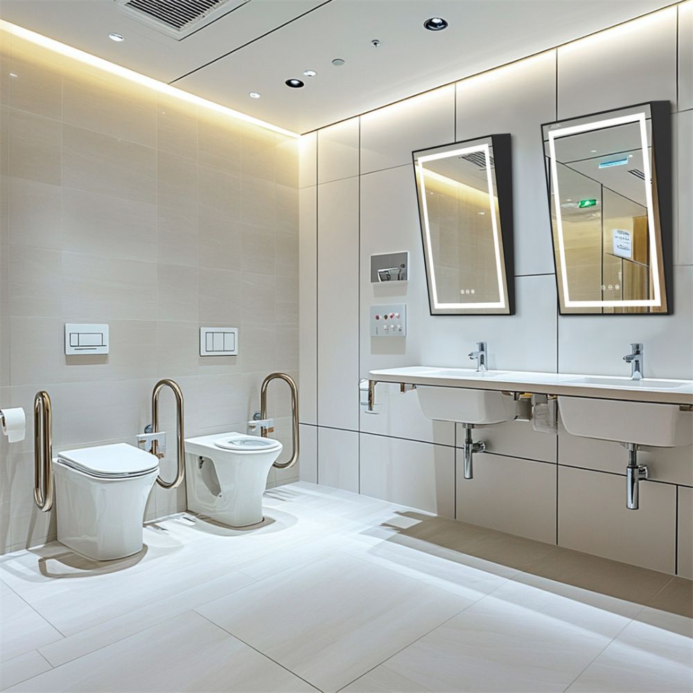 LED Wheelchair Accessible Bathroom Tilt Mirror - The Grand Bazaar of Australia