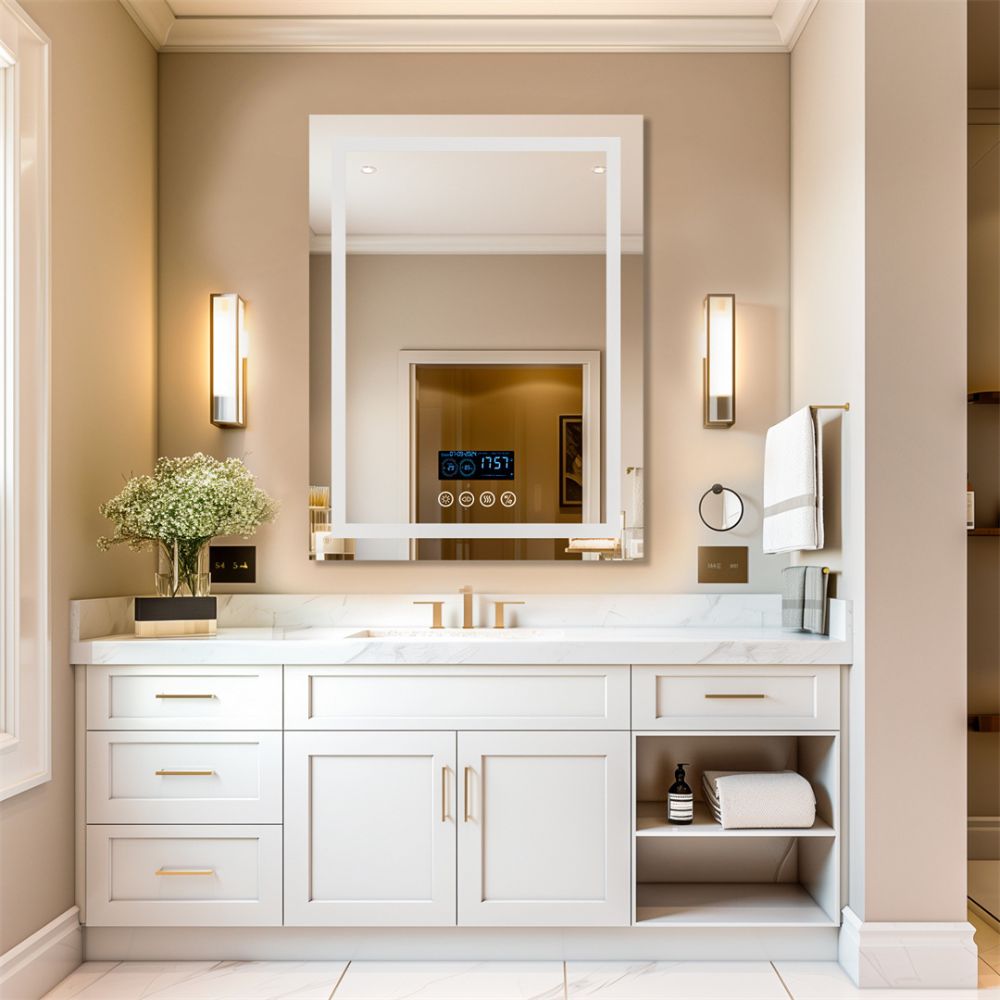 Smart Bluetooth Bathroom Mirror with Time, Temperature Display and Speaker - The Grand Bazaar of Australia