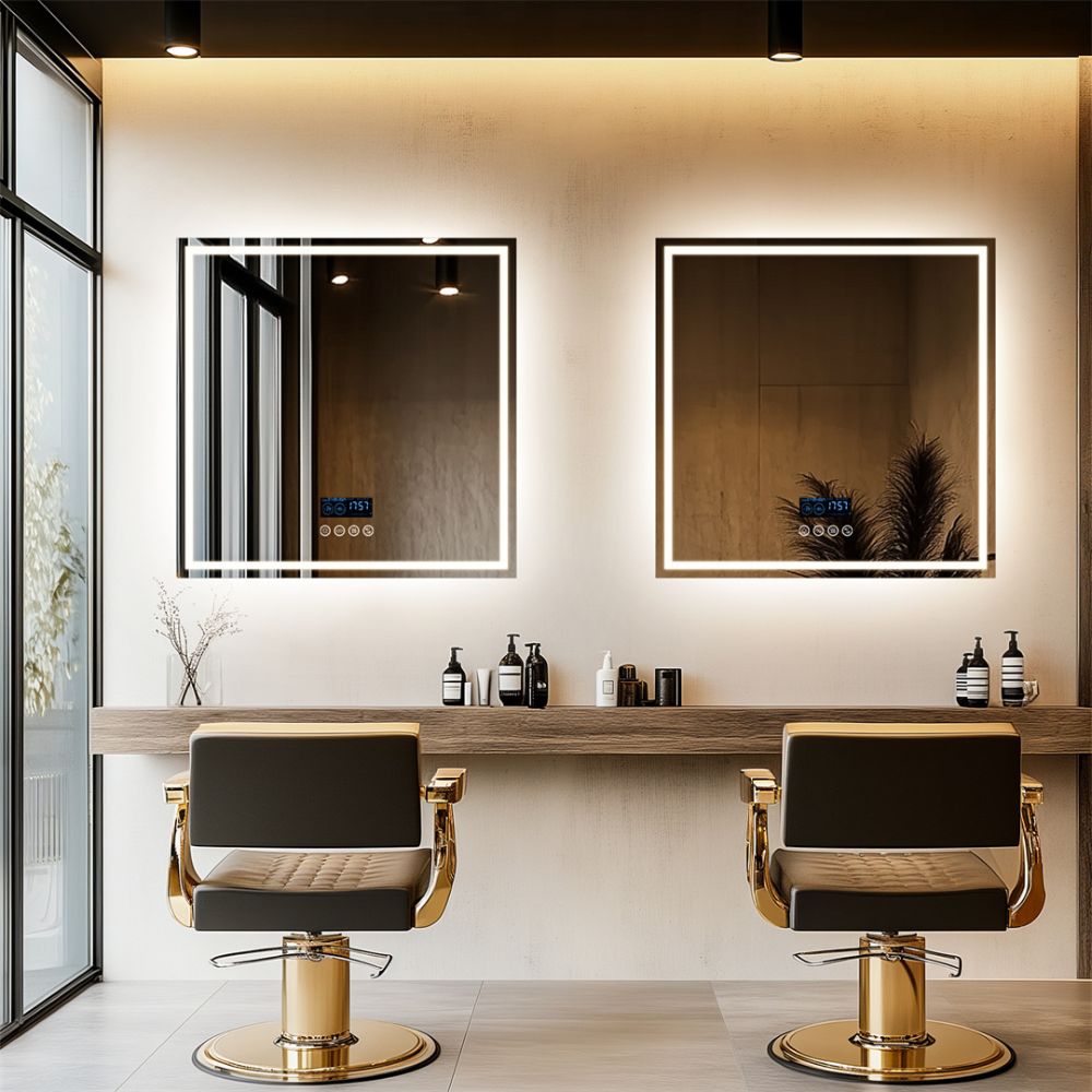 32 Square Lighted Bluetooth Bathroom Mirror - The Grand Bazaar of Australia