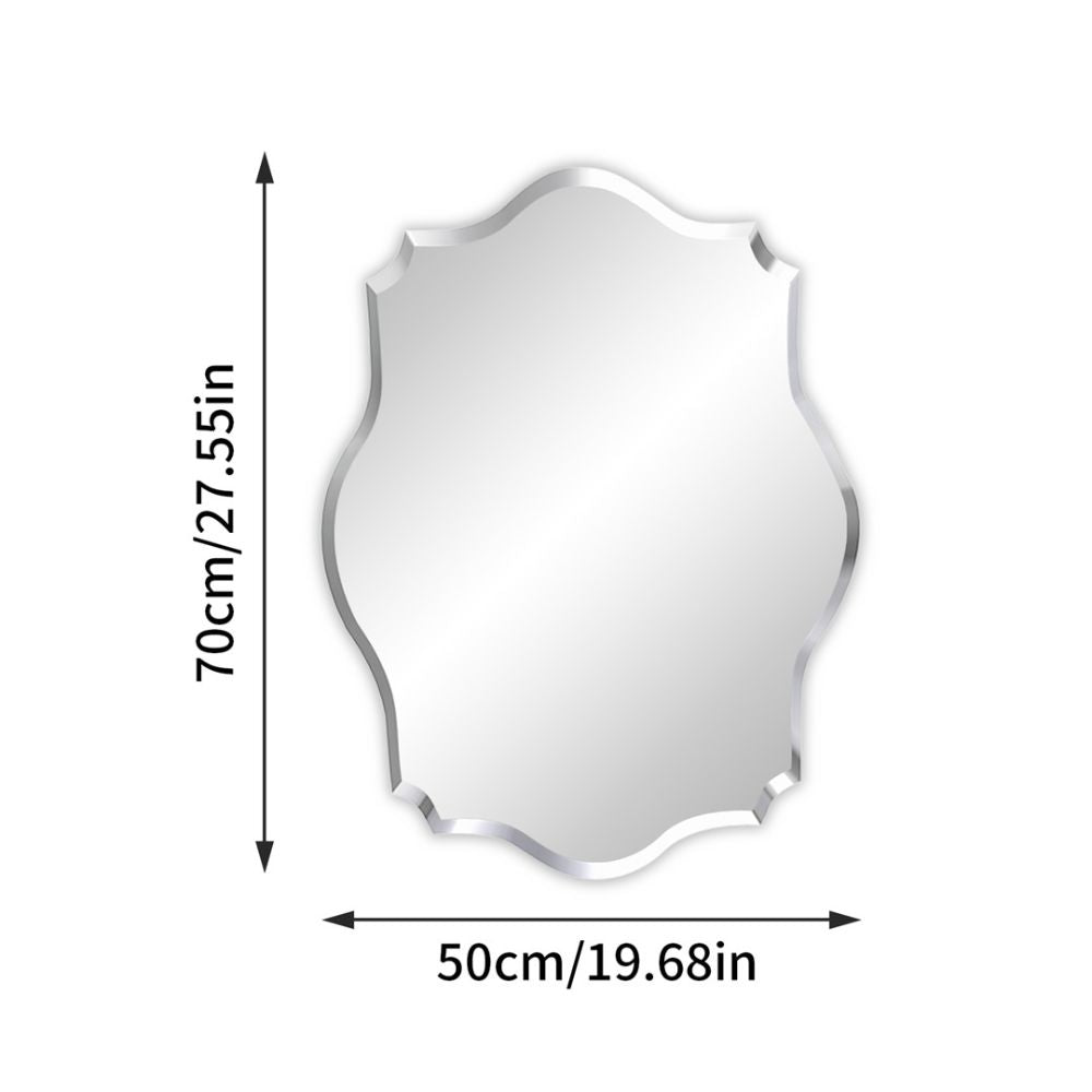 Asymmetrical Frameless Wall Mirror with Beveled Edge - The Grand Bazaar of Australia