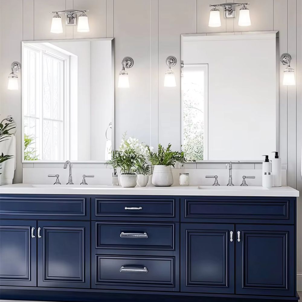 Rectangular Bathroom Mirror Shatter-proof Minimalist Design - The Grand Bazaar of Australia